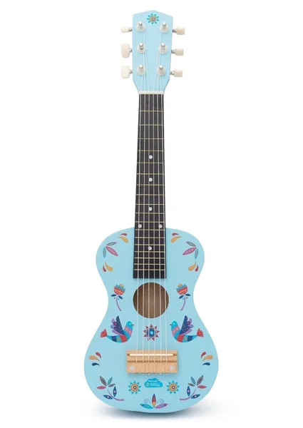 גיטרת עץ תכלת לילדים מבית מרמלדה מוזיקה