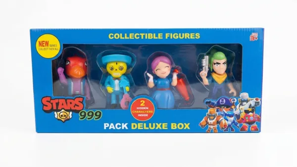 היט שכל הילדים מדברים עליו! ?? הכירו את ה-STARS 999 - Pack Deluxe Box: מארז דלוקס חגיגי של דמויות לאיסוף בהשראת משחק הלהיט בראול סטארס (Brawl Stars)! המארז המושלם לכל מעריץ ומעריצה שרוצים לקחת את האק