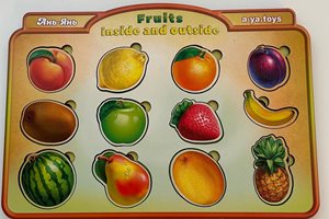 פאזל 2 שכבות "פירות"