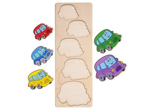 פאזל עץ מכוניות