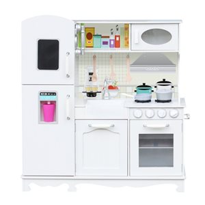 מטבח שף לבן לילדים כולל מקרר