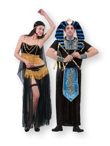 תחפושות לזוגות מלך מצרי ורקדנית בטן
