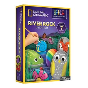 ערכת יצירה River Rock Craft Kit – אבני נחל – ערכה לאומן המתחיל מבית National Geographic